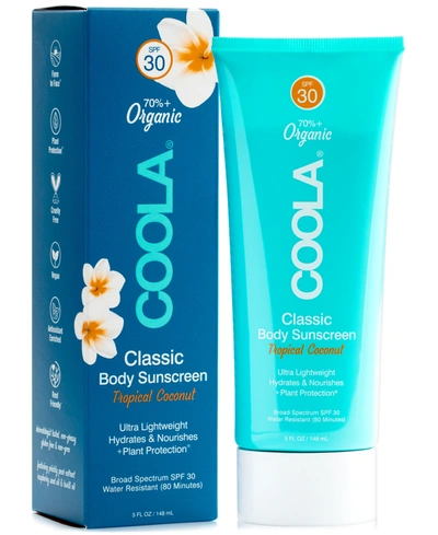 Coola Classic Tropical Coconut Body Sunscreen Spf 30, 5 Oz.