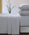 Azores Home Microfiber Deep Pocket 3 Piece Sheet Set, Twin In Light Gray