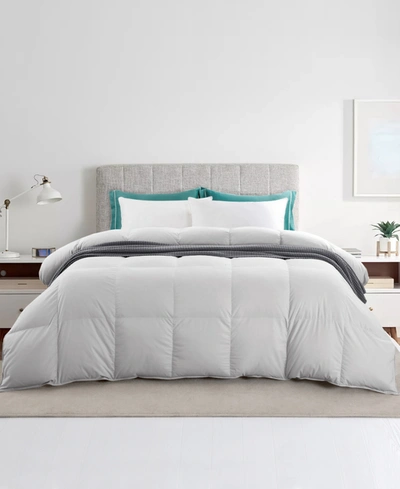 Unikome Ultra Soft Fabric Goose Feather Down Comforter, Full/queen In Dark Gray