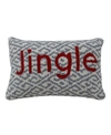 Chicos Home Jingle Decorative Pillow Cover In Grey