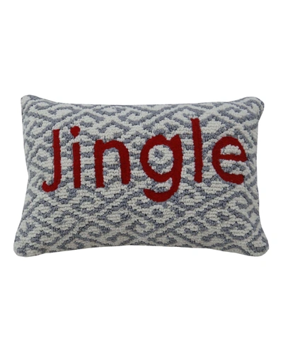 Chicos Home Jingle Decorative Pillow Cover In Grey