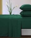 Azores Home Microfiber Deep Pocket 3 Piece Sheet Set, Twin Xl In Emerald Green