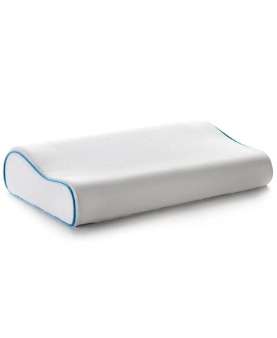 Cheer Collection Contour Gel Pillow, 12" X 20" In White