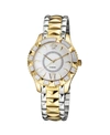 Gevril Gv2 Women's Venice Two-tone Stainless Steel And Ion Plating Swiss Quartz Bracelet Watch 38.5 Mm In Gold-tone