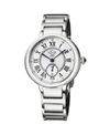 Gevril Gv2 Women's Rome Silver-tone Stainless Steel Swiss Quartz Bracelet Watch 36 Mm In Silver-tone