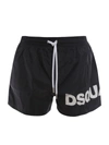 Dsquared2 Logo-print Swim Shorts In Black
