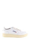 Autry Medalist Leather Low Sneakers In White