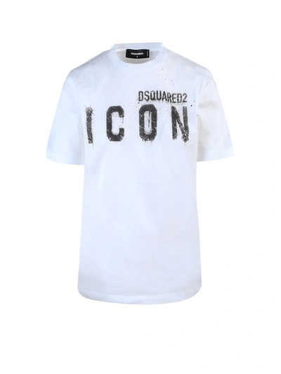 Dsquared2 Renny Fit Cotton T-shirt - Atterley In White