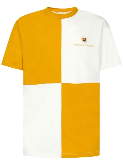 Bel-air Athletics White And Yellow T-shirt