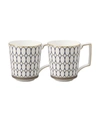 Wedgwood Renaissance Gold Fine Bone China Mugs Set Of Two In Multi
