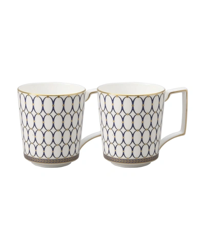 WEDGWOOD RENAISSANCE GOLD MUGS, SET OF 2