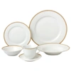 Lorren Home Trends Georgette 24-pc. Dinnerware Set, Service For 4 In Gold