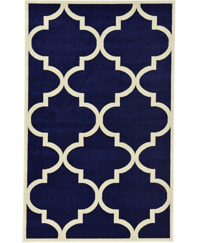Bayshore Home Closeout!  Arbor Arb3 5' X 8' Area Rug In Navy Blue