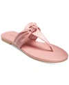 Jack Rogers Abigail Metallic Knot Flip Flop Sandals In Rose