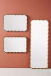Anthropologie Coquille Mirror By  In Brown Size L