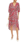 DIANE VON FURSTENBERG ELOISE PRINTED CREPE WRAP DRESS,3074457345627841712