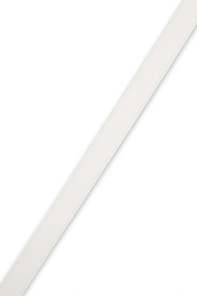 Furla Textured-leather Belt In White