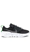 Nike Crater Impact Low-top Sneakers In Black  Iron Grey  Noir  & Dark Smoke Gre