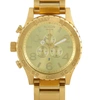 NIXON 51-30 CHRONO CHRONOGRAPH QUARTZ GOLD DIAL MENS WATCH A083 502-00