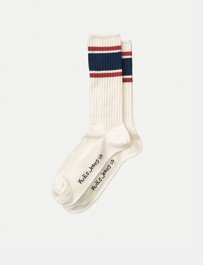 Nudie Jeans Nudie Amundsson Sport Socks In White