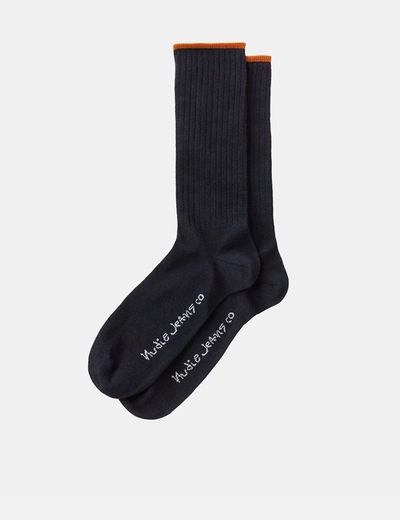 Nudie Jeans Nudie Gunnarsson Socks In Navy Blue