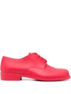 Maison Margiela Tabi Lace-up Shoes In Red