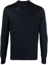 Barba Napoli Crew-neck Knit Jumper In Blue