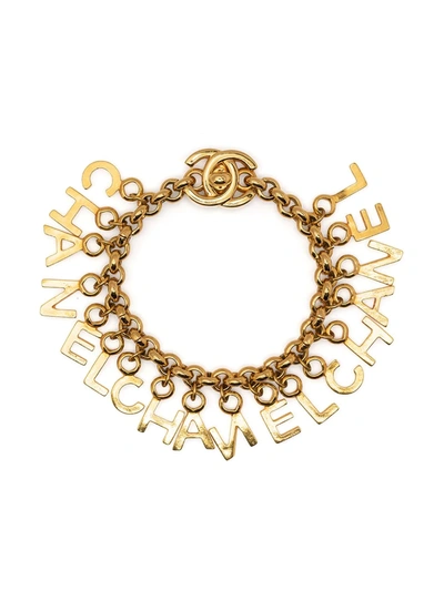 Chanel Pre-owned 1994 CC Icons Charm Bracelet - Gold