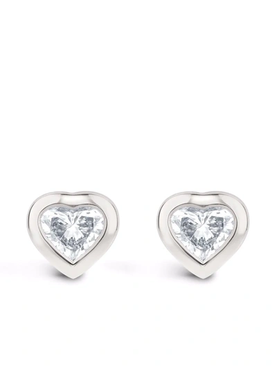 Pragnell 18kt White Gold Sundance Diamond Earrings In Silver