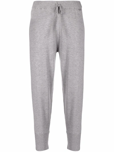 Liu •jo Rhinestone-embellished Sweatpants In Grey