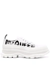 Alexander Mcqueen Tread Slick 50mm Graphic-print Sneakers In White