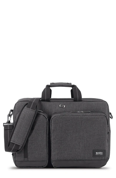 Solo New York Duane Hybrid Briefcase & Backpack In Gray