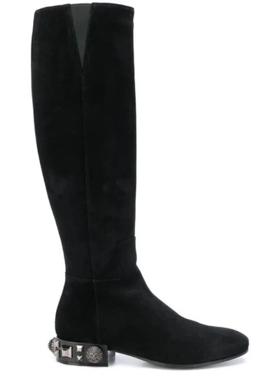 Dolce E Gabbana Women's Black Leather Boots