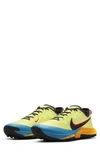 Nike Air Zoom Terra Kiger 7 Trail Running Shoe In Yellow/ Blue