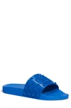 Valentino Garavani Men's Summer Vlogo Signature Studded Slide Sandals In Blue