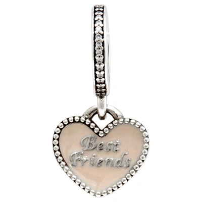 Pandora Ladies Always There Heart Dangle Charm In Silver Tone