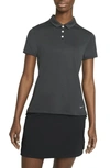 Nike Dri-fit Victory Women's Golf Polo In Dark Smoke Grey/ Black/ Dust