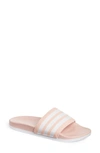 Adidas Originals Adilette Comfort Slide Sandal In Vapour Pink/ White/ White