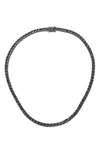 Kurt Geiger Tennis Collar Necklace In Black Diamond