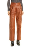 RAG & BONE LESLIE LEATHER trousers,WAW21H7001LV01