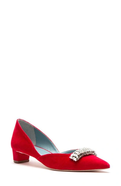 Frances Valentine Paula D'orsay Pump In Red