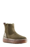Cougar Broom Waterproof Genuine Shearling Bootie In Olive