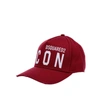 Dsquared2 Be Icon Burgundy White Baseball Cap In Red