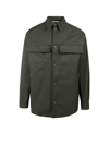 Valentino Men's Nylon Overshirt Vltn In Green
