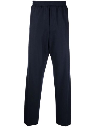 Hugo Boss Straight-leg Track Pants In Blue