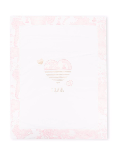 Alviero Martini Heart-print Blanket In White