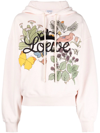 LOEWE HERBARIUM-PRINT LOGO-EMBROIDERED HOODIE