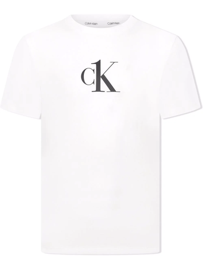 Calvin Klein Underwear Teen 2 Pack Logo T-shirts In White