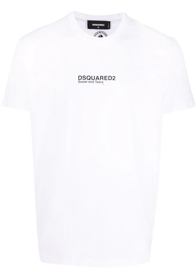 Dsquared2 Logo Crew-neck T-shirt In White
