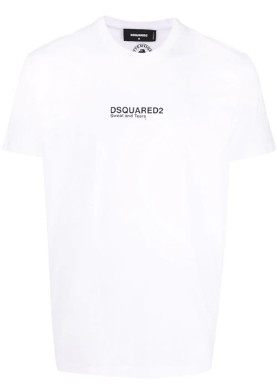 DSQUARED2 LOGO-PRINT COTTON T-SHIRT
